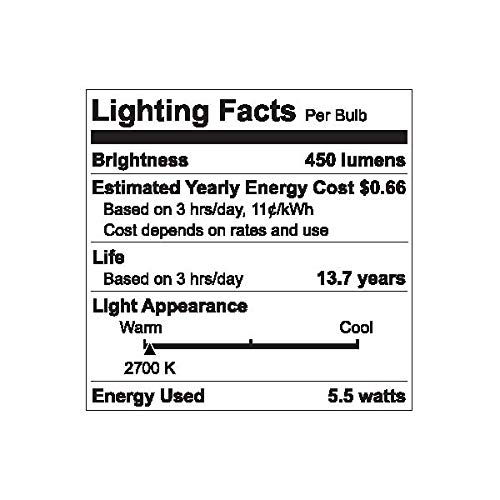 GE Relax LED Light Bulbs, 4-Pack, Dimmable Warm White - Image 4