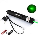 NULIPAM Tactical Green Hunting Scope Laser Pen, Demo Remote Pen Pointer Projector, Outdoor Flashlight LED Interactive Baton, Funny Laser Toy