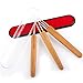 AliLeader Dreadlock Needle 3Pcs/Set(1Hook,2Hook,3Hook) 0.5mm Wood Handle Hair Extensions Weaving Crochet Needle Dreadlock Tools for Braid Double Crochet Hook