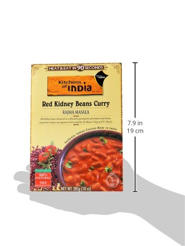 KITCHENS OF INDIA READY TO EAT RAJMA MASALA, RED KIDNEY BEAN CURRY, 10-OUNCE BOXES (PACK OF 6)