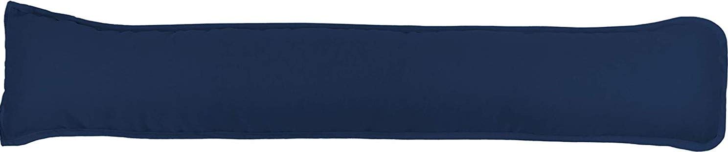 Prime Lines UK Hollowfibre Draught Excluder Stopper Cushion - Heavy Door Stopper Cushion For Bottom Door/Window - Guard Insulator - 90x18cm (Navy)