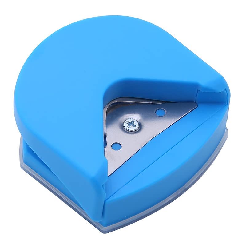 Corner Rounder Punch, 4mm Corner Cutter Tool, Blue Mini Portable Corner Rounder Punch Round Corner Trimmer Cutter 4mm for Card Photo Card Making DIY Projects Postcard Laminate Scrapbook Supplies