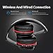 Wireless Active Noise Cancelling Headphones with Mic,Alteng Hi-Fi 30H Playtime Travel Foldable Over-Ear Stereo Sound Headset,Comfortable Protein Earpads,Non-Sound Leakage for Travel Work TV Computer