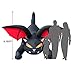 Holidayana Halloween Inflatable Giant 8 Ft Spooky Cat Bat Wings Featuring Lighted Interior, Inflatable Decoration Built in Fan Anchor Ropes