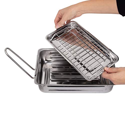 5 Stovetop+Smoker+Gourmet+Stainless+Outdoor