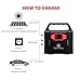 100-Watt Portable Generator Power Station, 40800mAh 151Wh CPAP Battery Pack, Home Camping Emergency Power Supply Charged by Solar Panel/Wall Outlet/Car with Dual 110V AC Inverter, DC 12V, USB Ports