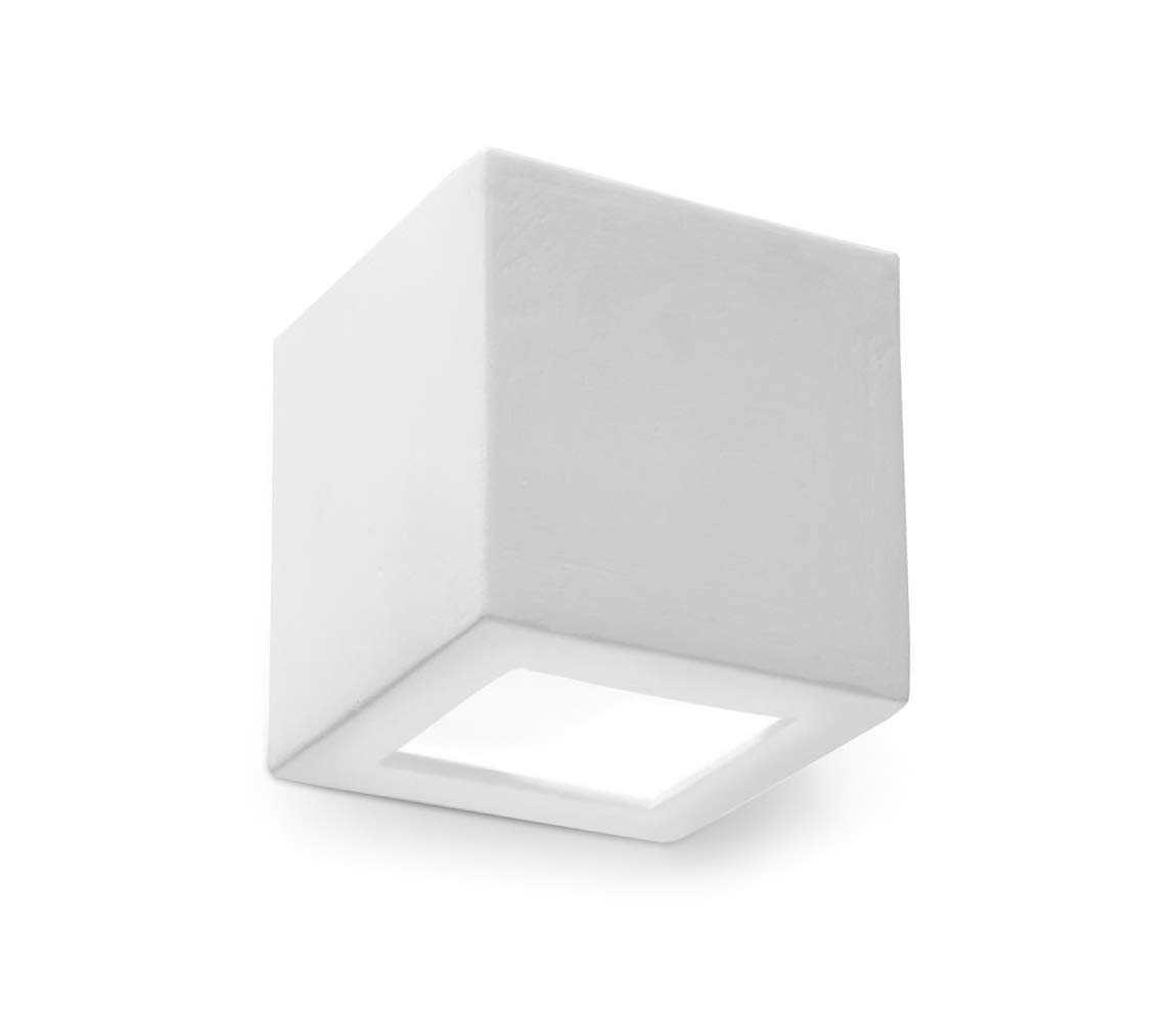 Sollux Wall lamp LED Leo SL.0005 Modern Lighting Sconce Paintable Ceramic White E27 1-Light Classic Wall-Mounted lamp for The Living Room and The Hallway