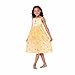Disney Princess Belle Girls Fantasy Gown Nightgown (6, Belle Yellow)