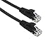 Ercielook Cat 6 Ethernet Cable 25 ft, Black Flat Cable with Clips, High Speed Internet Network Cable, Faster Than Cat5e Cat5