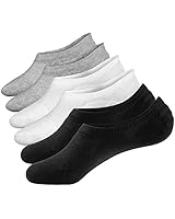 No Show Socks 3 Pairs Closemate Cotton Low Cut Loafer Casual Non Slip Socks for Men &amp; Women（Men Size: 7-12 /Women Size: 8.5-13.5） (1 Black 1 White 1 Grey)