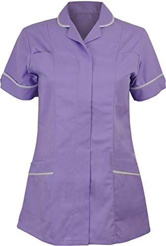 H M FASHION Womens Healthcare Tunic Round Collar Tunics Nurse Maid Dress Uniform -Size: 8 to 26 to Choose from