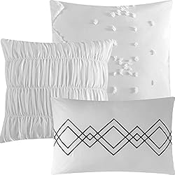 Stratford Park White Queen Size Comforter Set, 7
