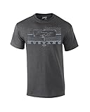 Ford T-Shirt Mustang Grill Legend Honeycomb Grill and Emblem-heathergray-large