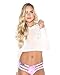 iHeartRaves Mesh Hoodie Sheer Crop Top for Raves and Clubwear