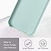 TORRAS iPhone Xs Max Case Soft Liquid Silicone Rubber Protective Microfiber Cushion Slim Case for iPhone Xs Max 6.5 inches, Mint