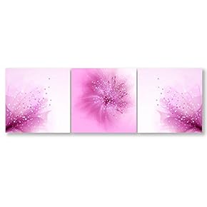 signwin-3 Piece Canvas Wall Art-Romantic Flower-Canvas Prints Home...
