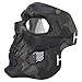 WoSporT Skull Airsoft Paintball Mask Full Face Tactical Mask with Eye Protection for Tactical Outdoor,CS Game,War Game,Ideal Mask for Halloween, Cosplay, Costume Party and Movie Prop