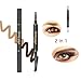 HYSBEAUTY Eyebrow Pencil Double Color, Waterproof Eyebrow Pencil with Double Head, Replaceable Pencil Head & Brow Brush, Automatic Eyebrow Makeup for Beauty Eyebrow, Dark Brown & Soft Brown
