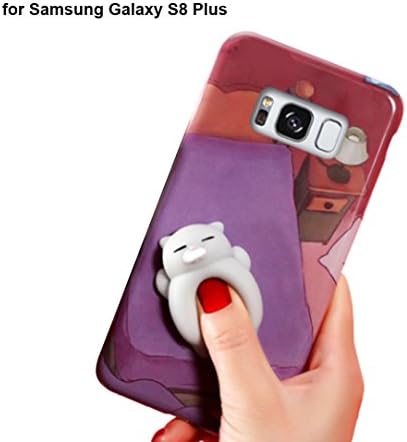 Ybetter Samsung Galaxy S8 Plus Novel Squishy Case, 3D Cute Soft Silicone Cute Bear Toy on Back for Release Stress Protective Phone Cover for Samsung Galaxy S8 Plus (Cute Bear)