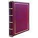 Wilson Jones 0396-11 Looseleaf Minute Book, Red Leather-Like Cover, 125 Pages, 8 1/2 x 11 Inches