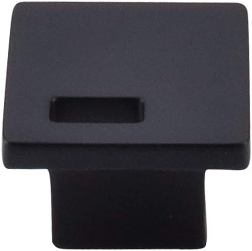 Top Knobs TK269BLK Sanctuary II Collection 1-1/4" Modern Metro Slot Knob, Flat Black