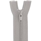 Light Grey 24-inch Nylon Coil Jacket Zipper &ndash; Separating (Open-End) Zipper for Coats, Jackets, and Outdoor Gear