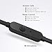 Earbuds, GGMM Wired Earphones Noise Isolating Headphones Earbuds with Microphone Heavy Deep Bass Earphones Ear Buds, in Ear Headphones Fits All 3.5mm Interface Device (C300-Black)