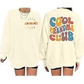AMWIPE Grandma Sweatshirts for Women Cool Grandma Club Shirt Funny Grandmother Gifts Crewneck Long Sleeve Pullover Tops