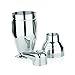 Viski Penguin Cocktail Shaker with Strainer, Stainless Steel Shaker Bottle, Bar Essentials, Home Bartender Shaker and Strainer Set, 17 oz.