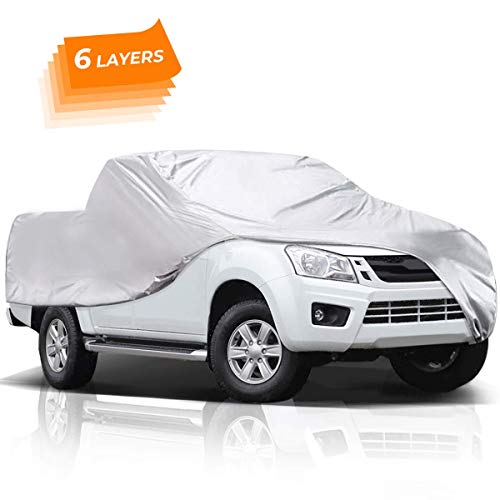 Audew 6 Layers Truck Cover, All Weather Car Cover for Pickup Truck