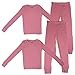 4pc Gildan Kids Premium Thermal Long Underwear Sets Shirts Pants For Girls