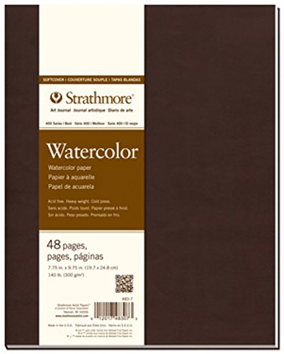 Strathmore 483-7 400 Series Softcover Watercolor Art Journal, 7.75