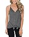 IVVIC Button Down V Neck Tank Tops for Women Casual Sleeveless Shirts Blouses