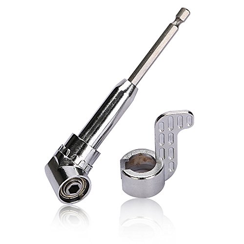 OCGIG 1/4 Inch 105 Degree Hex Shank Screwdriver Angled Bit Holder Power Drill Tool