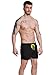 Neleus Men's Dry Fit Athletic Shorts with Pockets,802# Black,USA S,Tag M