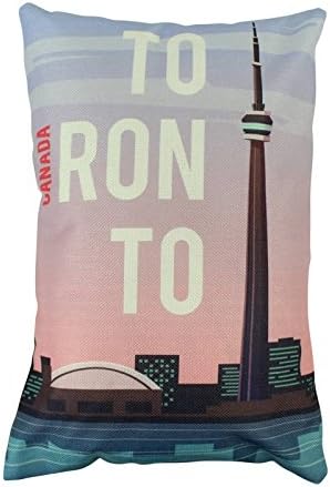 Amazon Com Uniikstuff Toronto Adventure Time Canada Pillow
