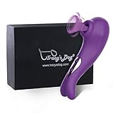 Clitoral Sucking Vibrator, G Spot Vibrator Waterproof, Rechargeable Nipple Suction Stimulator with 10 Modes, Oral Sex Toy for Solo Masturbation and Couples