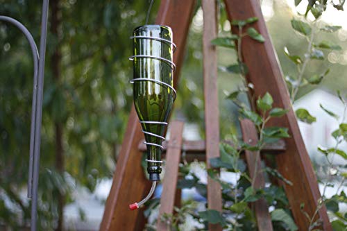 Glass Wine Bottle Hummingbird Feeder - Bird Feeder - Gifts for Women - Spring Decor - Gift for Mom - Housewarming - Outdoor Decor - Backyard