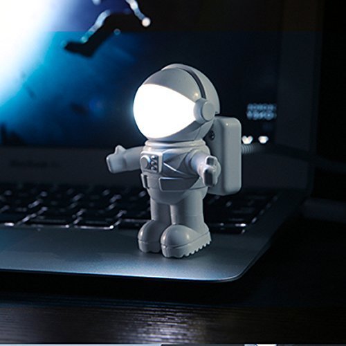 Soondar Hot Sale Brand New Creative Spaceman Astronaut LED Flexible USB Light for Laptop PC Notebook