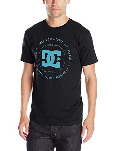 DC Men's Rebuilt 2 Short Sleeve Screen Tee, Black, Medium
