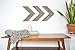 BARNWOODUSA Reclaimed Wood Chevron Arrow, Rustic Wall Mount Decor, Weathered Gray Decorations