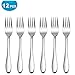 Salad Forks Set of 12, LIANYU Stainless Steel Flatware Silverware Forks, Appetizer Dessert Forks, Mirror Finish, Dishwasher Safe