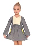 Arshiner Little Girls Dress Long Sleeve Hide and Seek Tunic Set