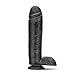 Eden | 11 Inch Long Thick Realistic Skin Dildo | Monster Dildo Sex Toys for Women | Dildo for Gay Men and Dildo for Women | Suction Cup Dildo and Strap On Friendly | Black Dildo