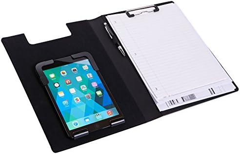 MAZZ iClip - Clipboard Padfolio for Tablet Devices with up to 10-inch Screen Display, Black