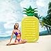 ThinkMax Adult Pool Float 72'' Giant Pineapple Inflatable Pool Floaties with 3 Cup Holders, Summer Beach Swimming Pool Party Raft Lounge for Kids Dogs