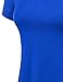 Lock and Love WT770 Womens Short Sleeve Handkerchief Hem Tunic L ROYAL_BRITE