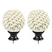 Sheffield Home, AMG and Enchante Accessories Nautical Knot Curtain Rod 36 to 66-Inch, R9192 BLK, Black
