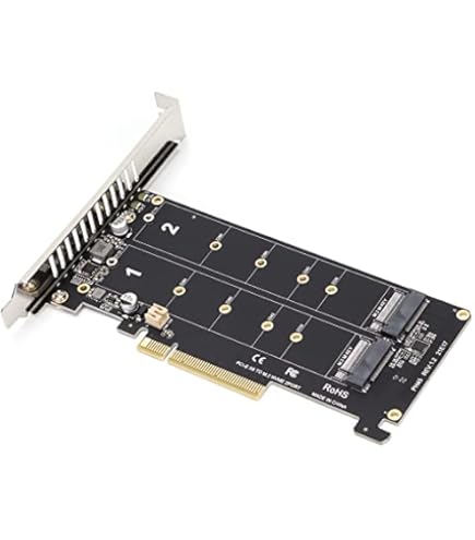 Amazon.com: M.2 NVME SSD M Key to PCIE X8 Adapter Card, PCIE to