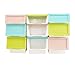 LuxorWare 3 Piece Storage Bins home Organizer for Kids Toys, Clothes & Kitchen food (Blue(S), Pink(M), Green(L)x2)